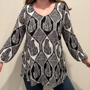 Show me your mumu Donna Michelle boho balloon sleeve tunic dress small